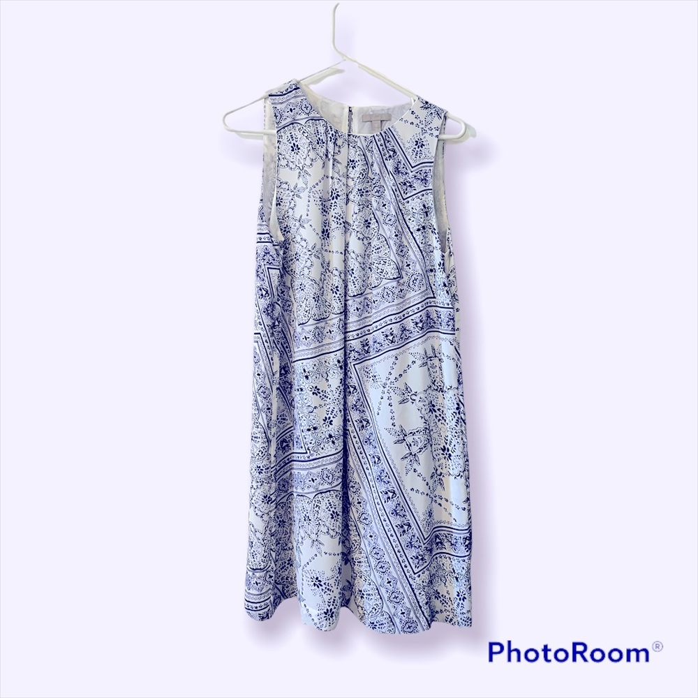 H&M Blue and White Dress